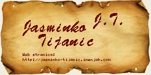 Jasminko Tijanić vizit kartica